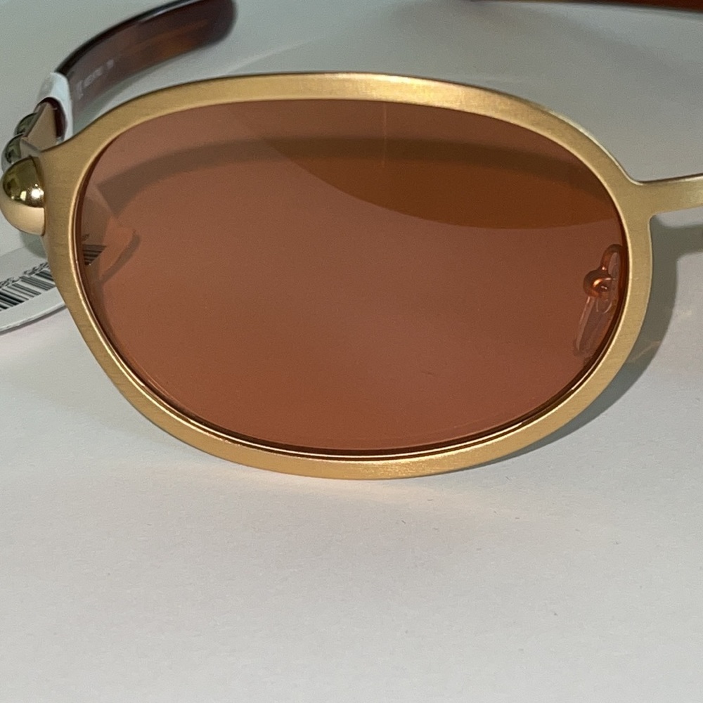 CHLOÉ Oval Gold Frame Sunglasses NWT - Picture 8 of 14